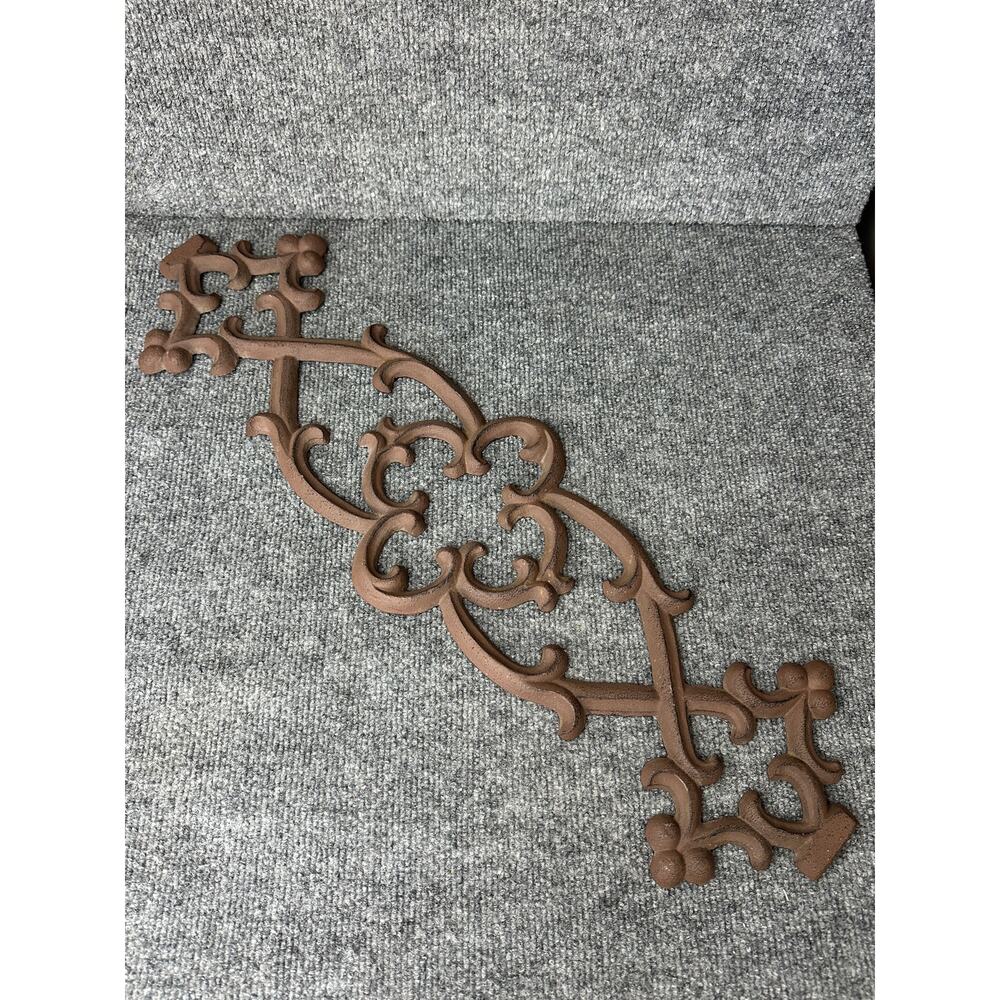 Southern Living at Home ornate architectural cast iron wall art decor rustic 25” - Picture 2 of 12